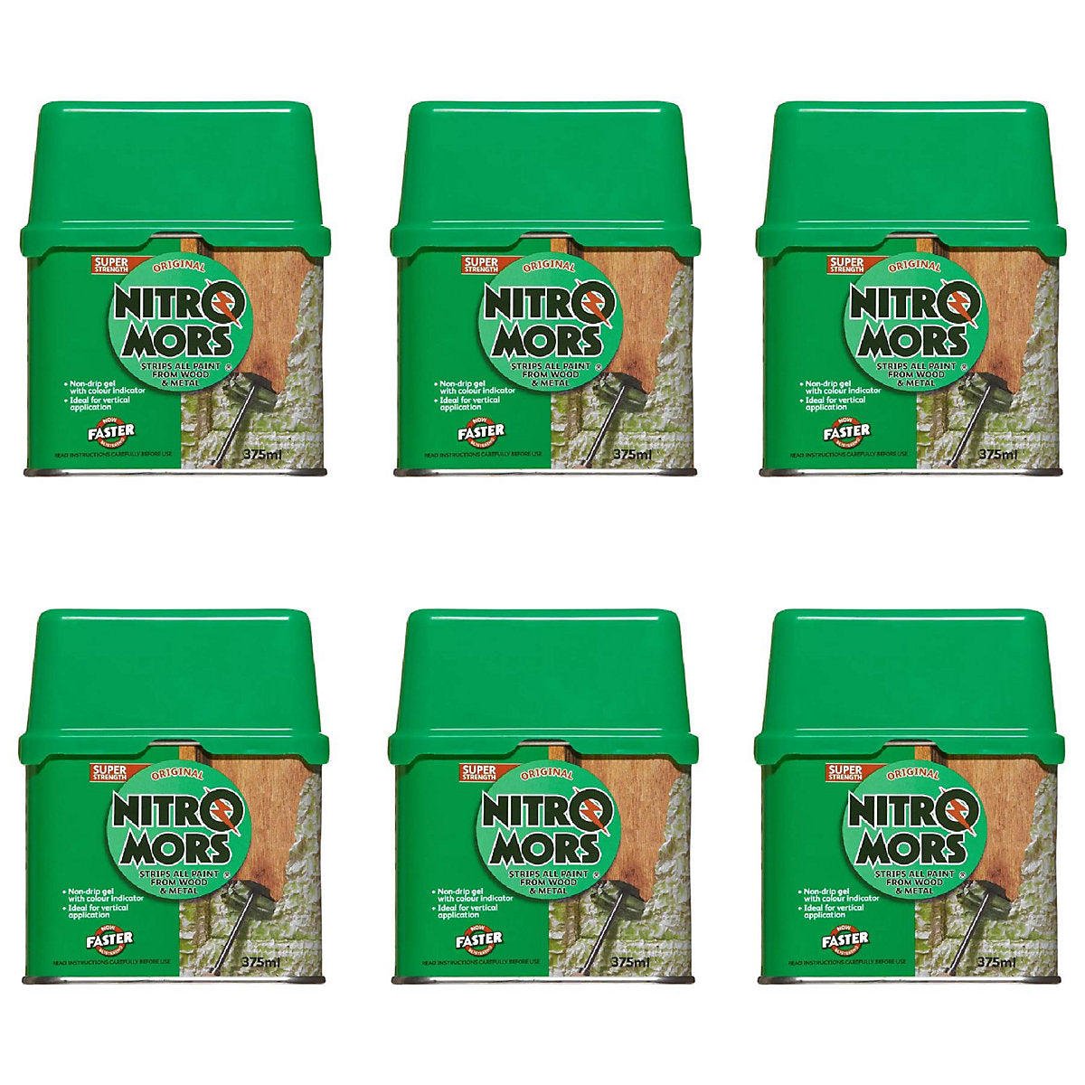 Nitromors Original Paint Stripper, Varnish & Lacquer Remover, For Wood, Metal & Concrete, 375 Ml