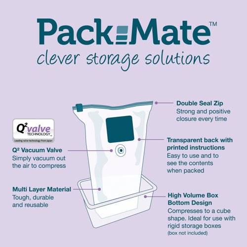 Packmate Large Volume Vacuum Storage Bags (Pack of 2) C40407-GRE