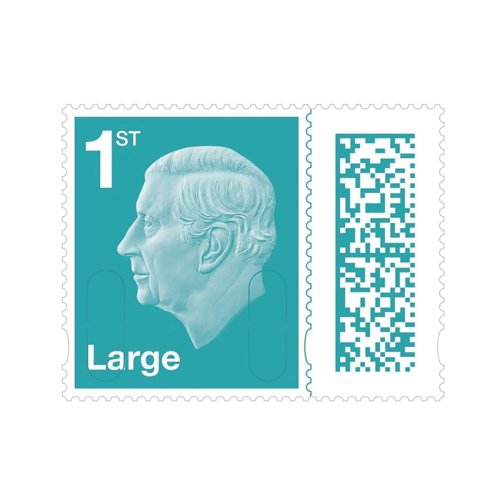 Royal Mail First Class Large Postage Stamps Sheet (Pack of 50) BBSL1