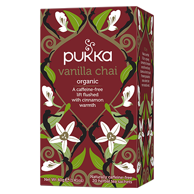 Pukka Tea Vanilla Chai Individually Wrapped Enveloped Tea 20's