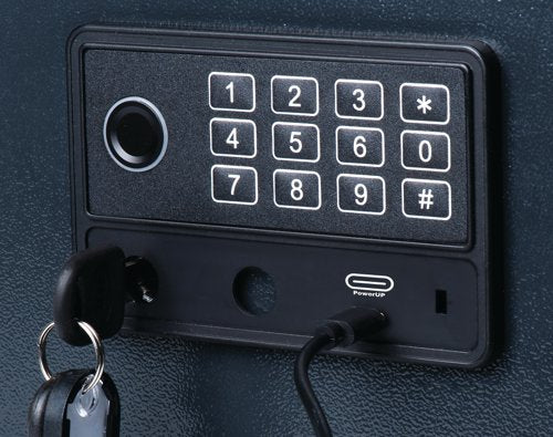 Pavo High Security Advanced Steel Key Cabinet 50 Key Capacity Dark Grey DFLHPA531