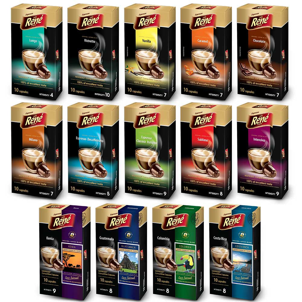 Rene Multi Pack 60 Capsules (Nespresso Alternative) - UK BUSINESS SUPPLIES