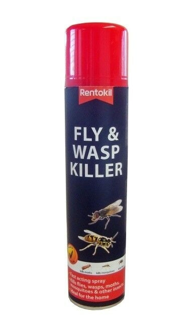 Rentokil PSF126 Fly & Wasp Killer Aerosol 300ml