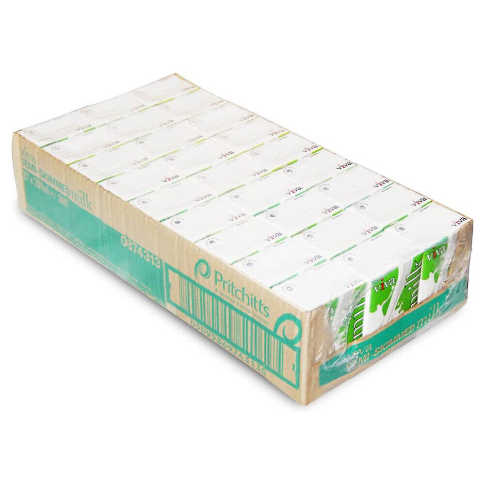 Viva Semi Skimmed milk 27x200ml