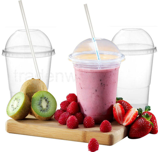 Belgravia Disposables 12oz Plastic Smoothie Cups - UK BUSINESS SUPPLIES