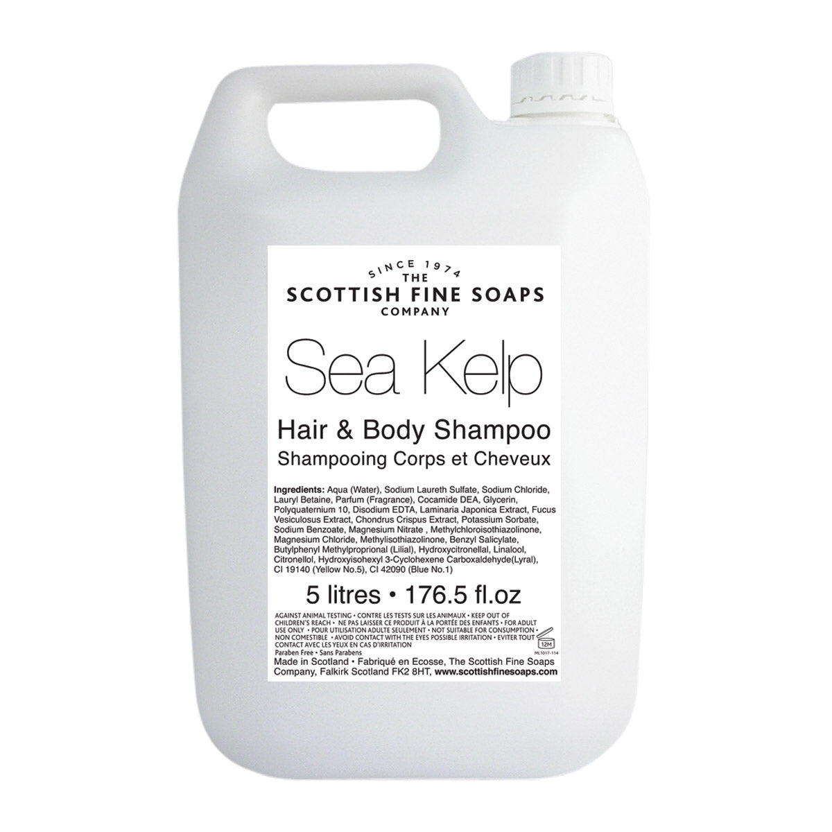 Scottish Fine Soaps Sea Kelp Luxury Hair & Body Wash 5 Litre