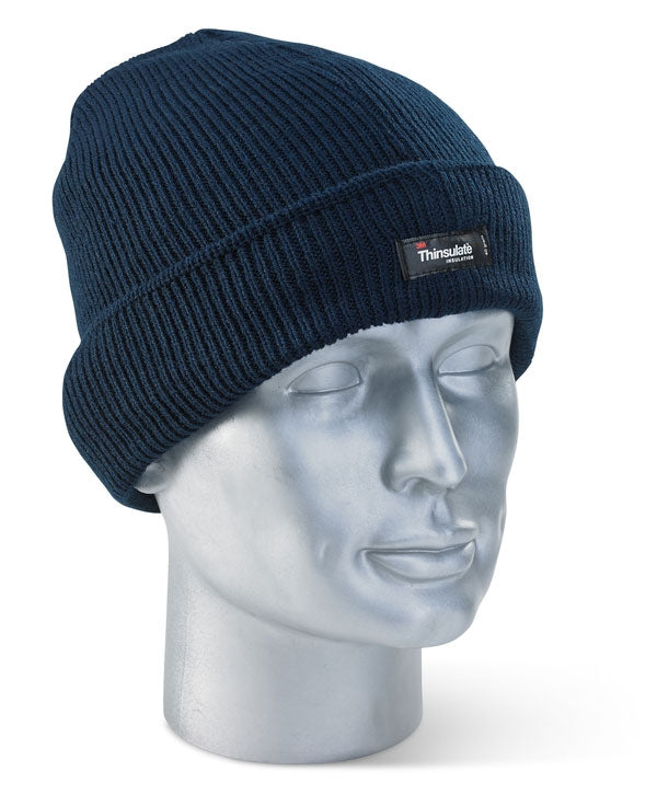 Beeswift 3M Thinsulate Branded Beenie Hat One Size {Navy Blue or Black}