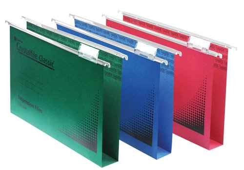 Rexel Crystalfile Classic Suspension File 30mm Green (Pack of 50) 78041