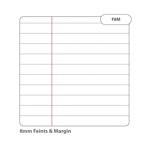 Rhino Exercise Book 80 Page A4 8mm Ruled Light Blue Contract (Pack of 50) VEXV668-1335-4