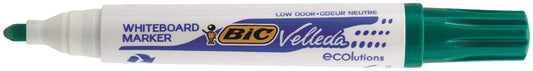 Bic Velleda 1701 Whiteboard Marker Bullet Tip 1.5mm Line Green (Pack 12) - 904940