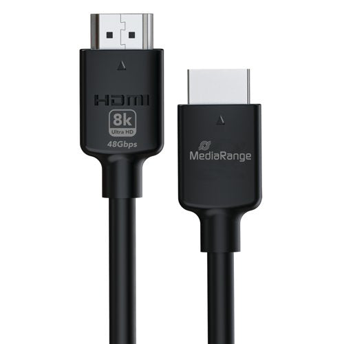 Mediarange HDMI Ultra High Speed Ethernet Cable V2.1 48Gbps 2m Black MRCS220
