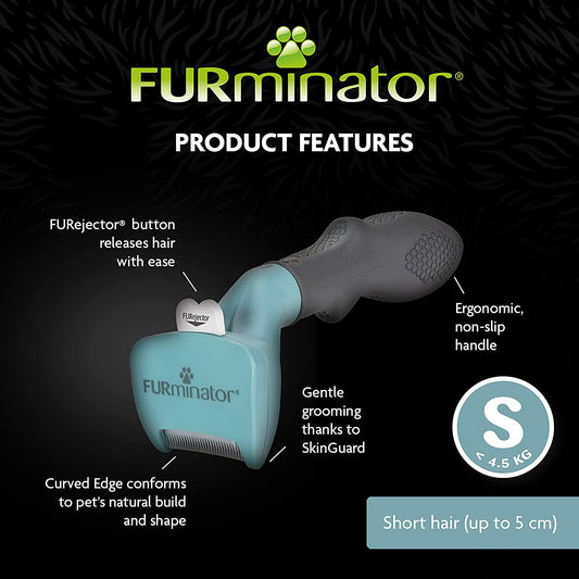 FURminator Undercoat Deshedding Tool Short Hair Small Cat