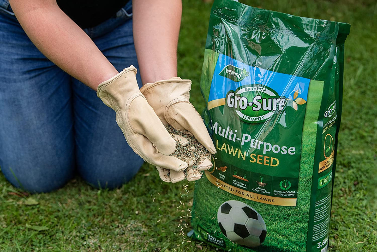 Westland Gro-Sure Multi Purpose Lawn Seed 375m2 (Sure Start)