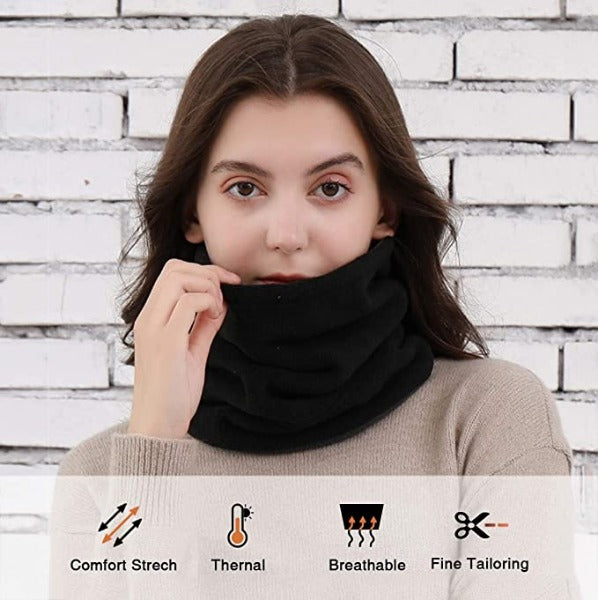 Snood Neck Warmer Polyester Suprafleece Black
