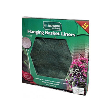 GARDEN & PET SUPPLIES - Kingfisher 14inch Hanging Basket Liner