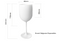 Belgravia Large White Plastic Champagne/Wine Glasses Pack 6’s {480ml}
