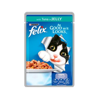 GARDEN & PET SUPPLIES - Felix As Good As It Looks Wet Cat Food Tuna 100g