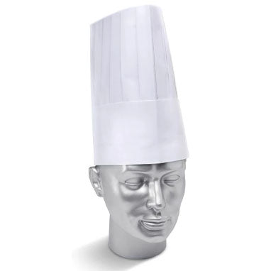 Disposable 9" Chefs Hat Pack 10's - Garden & Pet Supplies