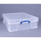 GARDEN & PET SUPPLIES - Really Useful Clear Plastic Storage Box 70 Litre