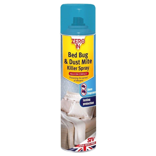Zero In Bed Bug & Dust Mite Killer Spray 300ml - GARDEN & PET SUPPLIES