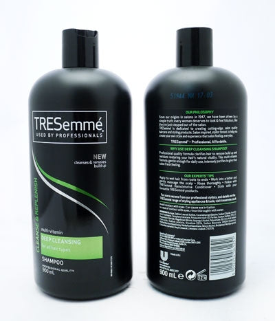 Tresemme Deep Cleansing Shampoo 900ml - GARDEN & PET SUPPLIES