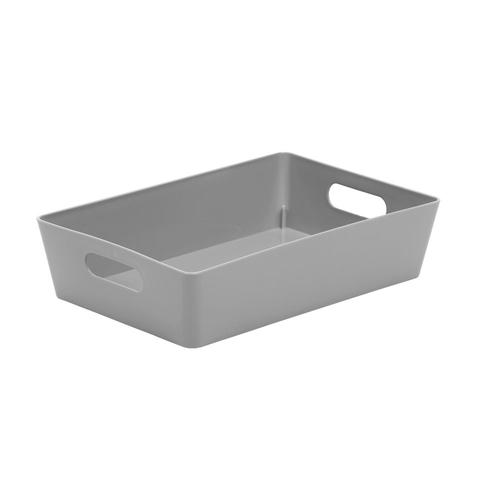 GARDEN AND PET SUPPLIES - Wham Grey Rectangular Studio Basket 4.01 2 Litre