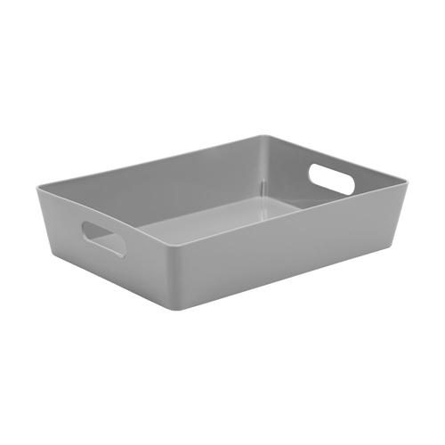 GARDEN AND PET SUPPLIES - Wham Grey Rectangular Studio Basket 5.01 6 Litre