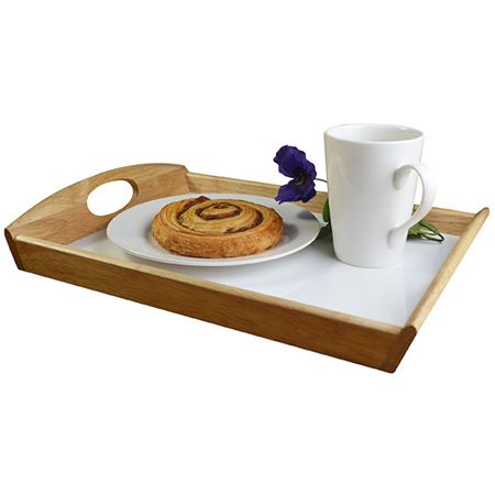 Wooden Breakfast Servicing Tray 36cm (L) x 25.5cm (W) x 5.5cm (H)