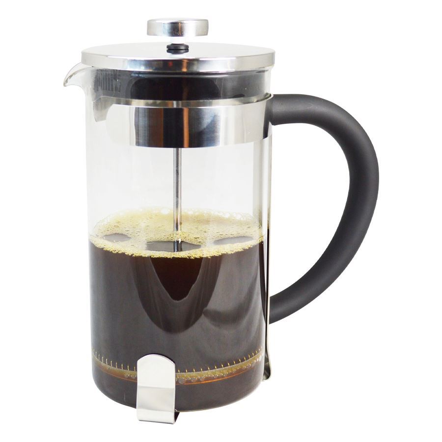 Sunnex Cafetiere 6 Cup Glass and Chrome 800ml