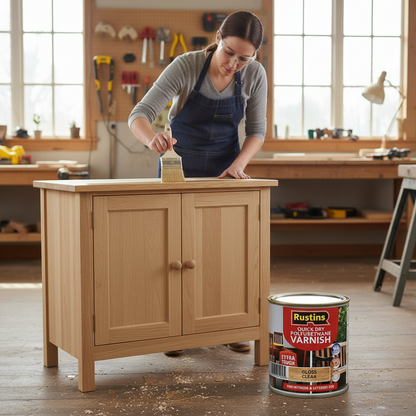 Rustins Quick Dry Polyurethane Varnish Gloss Clear 250Ml