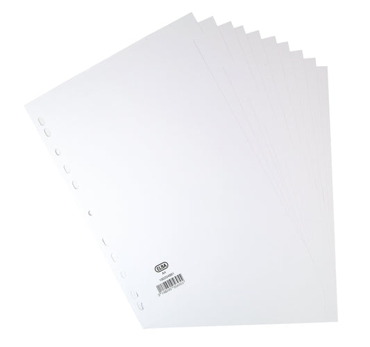 Elba Divider 10 Part A4 160gsm Card White 100204881
