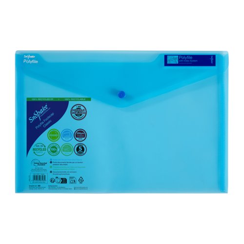 Snopake Polyfile Classic Foolscap Assorted (Pack of 5) 10087