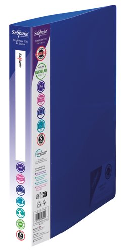 Snopake 2 Ring Binder 25mm A4 Electra Assorted (Pack of 10) 10165
