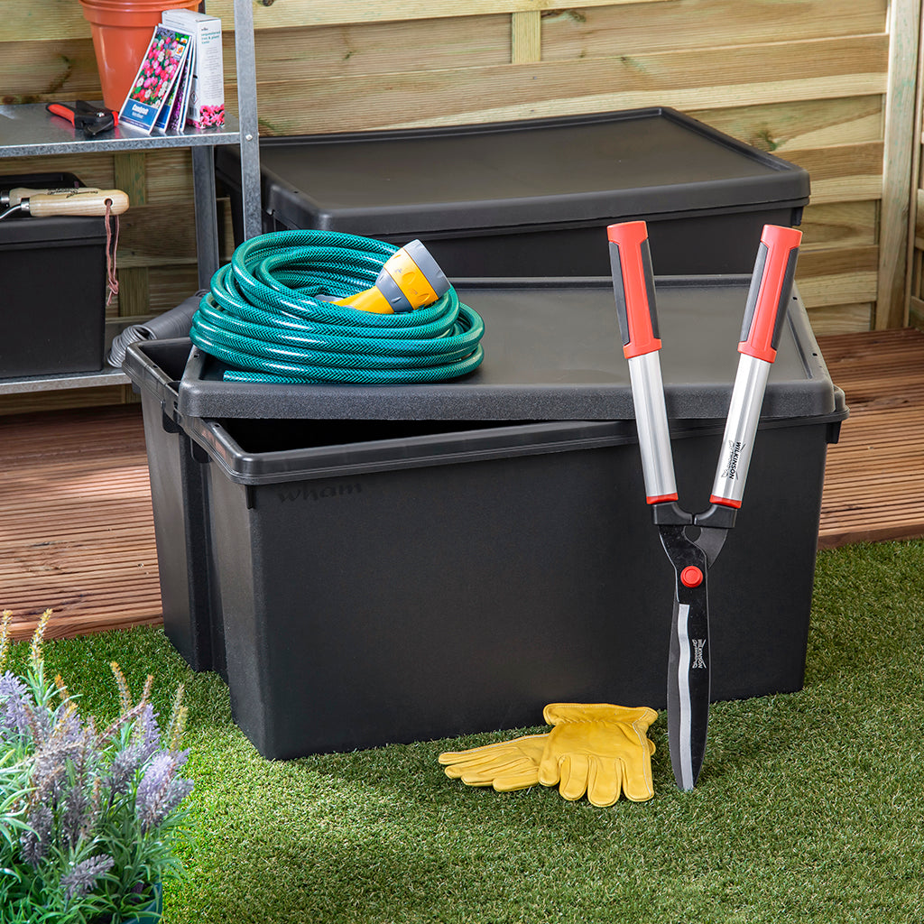 Wham Bam Black Recycled Storage Box 96 Litre