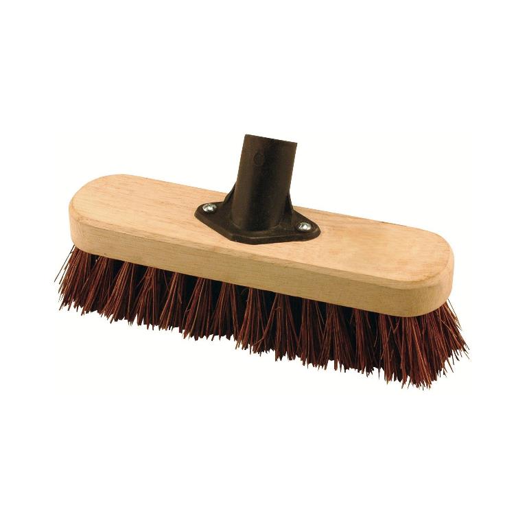 Castledale Wooden Deck Scrubbing Brush Head 9" {23cm} With Bassine Fibres