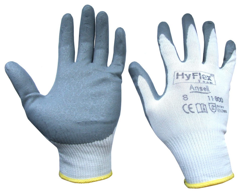 Ansell Hyflex Grey Foam Gloves (Pair) - UK BUSINESS SUPPLIES