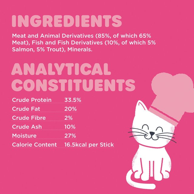 Webbox Cat Treats Tasty Sticks Salmon & Trout 6 Sticks