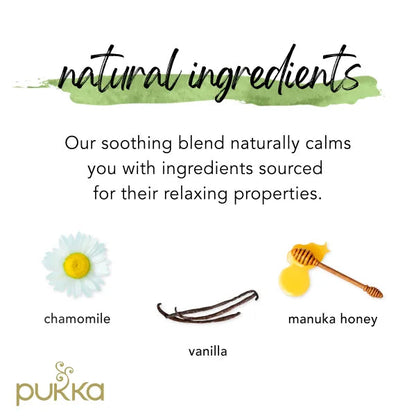 Pukka Tea Chamomile, Vanilla & Manuka Honey Individually Wrapped Enveloped Tea 20's