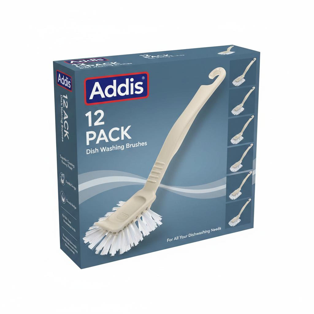 Addis Jumbo Washing Up Dish Brush, Linen