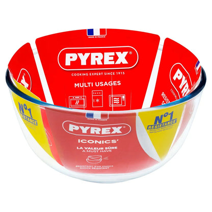 Pyrex Glass Mixing Bowl | 1 x 2 Litres Bowl