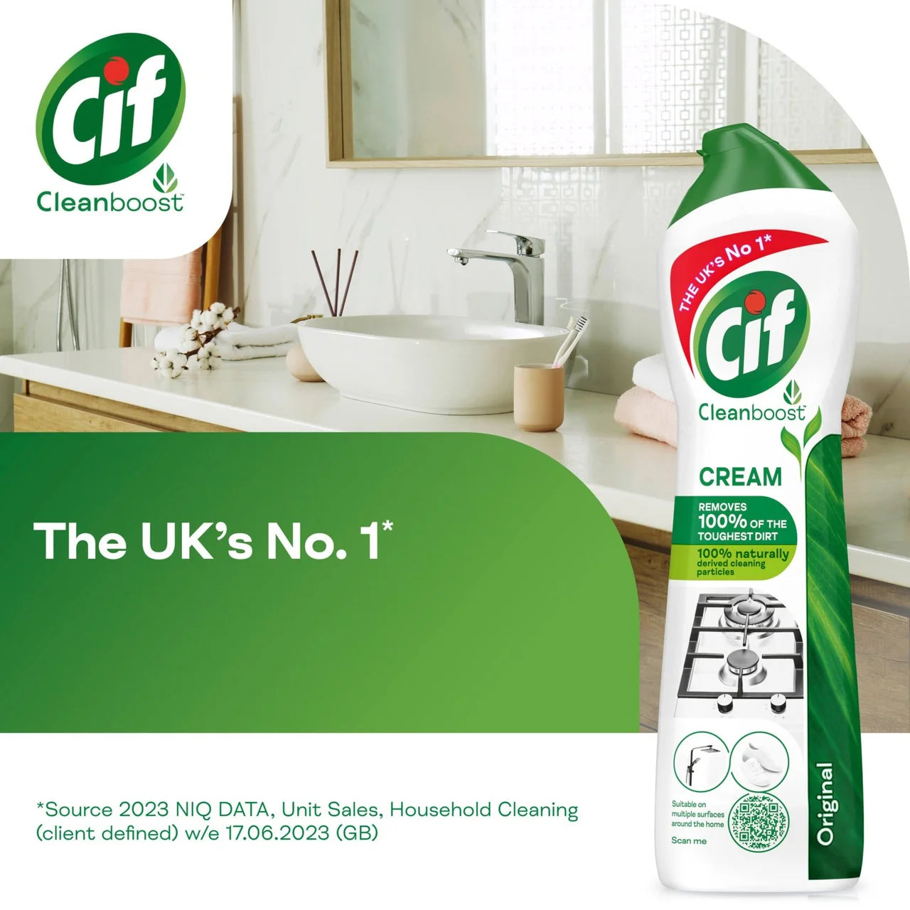 Cif Pro Formula Original Cream Cleanser 750ml