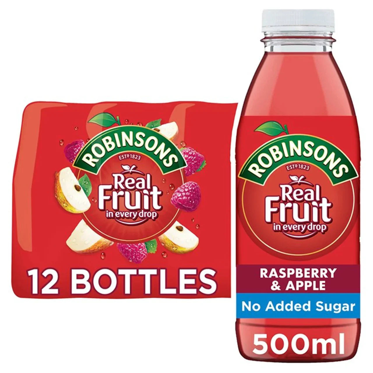 Robinsons Ready to Drink Raspberry/Apple 500ml (Pack of 12)