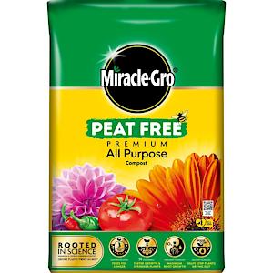 Miracle Gro All Purpose Peat Free Compost 20Ltr