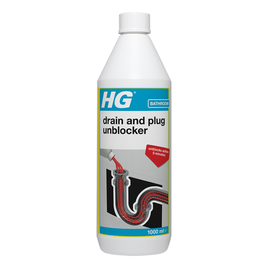 HG Bathroom Drain & Plug Unblocker, 1 Litre