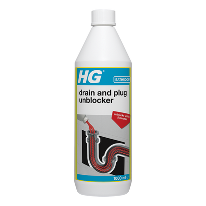 HG Bathroom Drain & Plug Unblocker, 1 Litre
