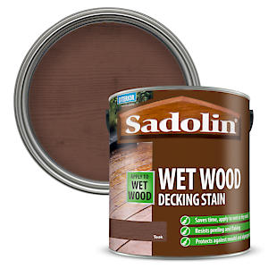 Sadolin Wet Wood Deck Stn Teak 2.5L