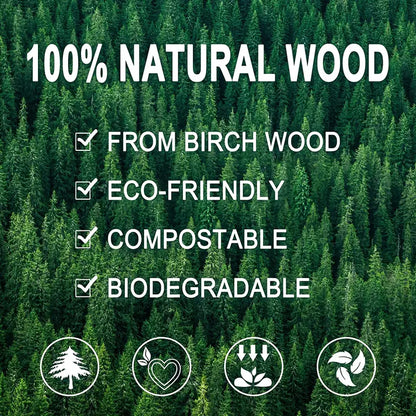 Belgravia Disposables Eco Friendly Wooden Cutlery 100's (ALL SIZES / TYPES)