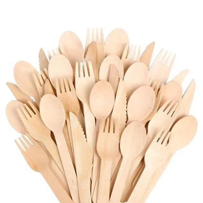 Belgravia Disposables Eco Friendly Wooden Cutlery 100's (ALL SIZES / TYPES)