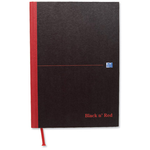 Black n' Red Notebook Smart Ruled Casebound 90gsm A4 Ref 100080428