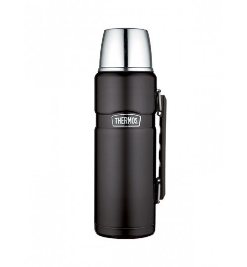 Thermos Stainless Matt Black Flask 1.2 Litre